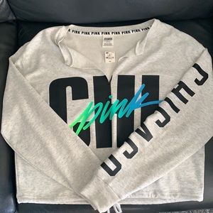 PINK Cropped Sweatshirt